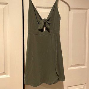 Pacsun Olive Romper Dress